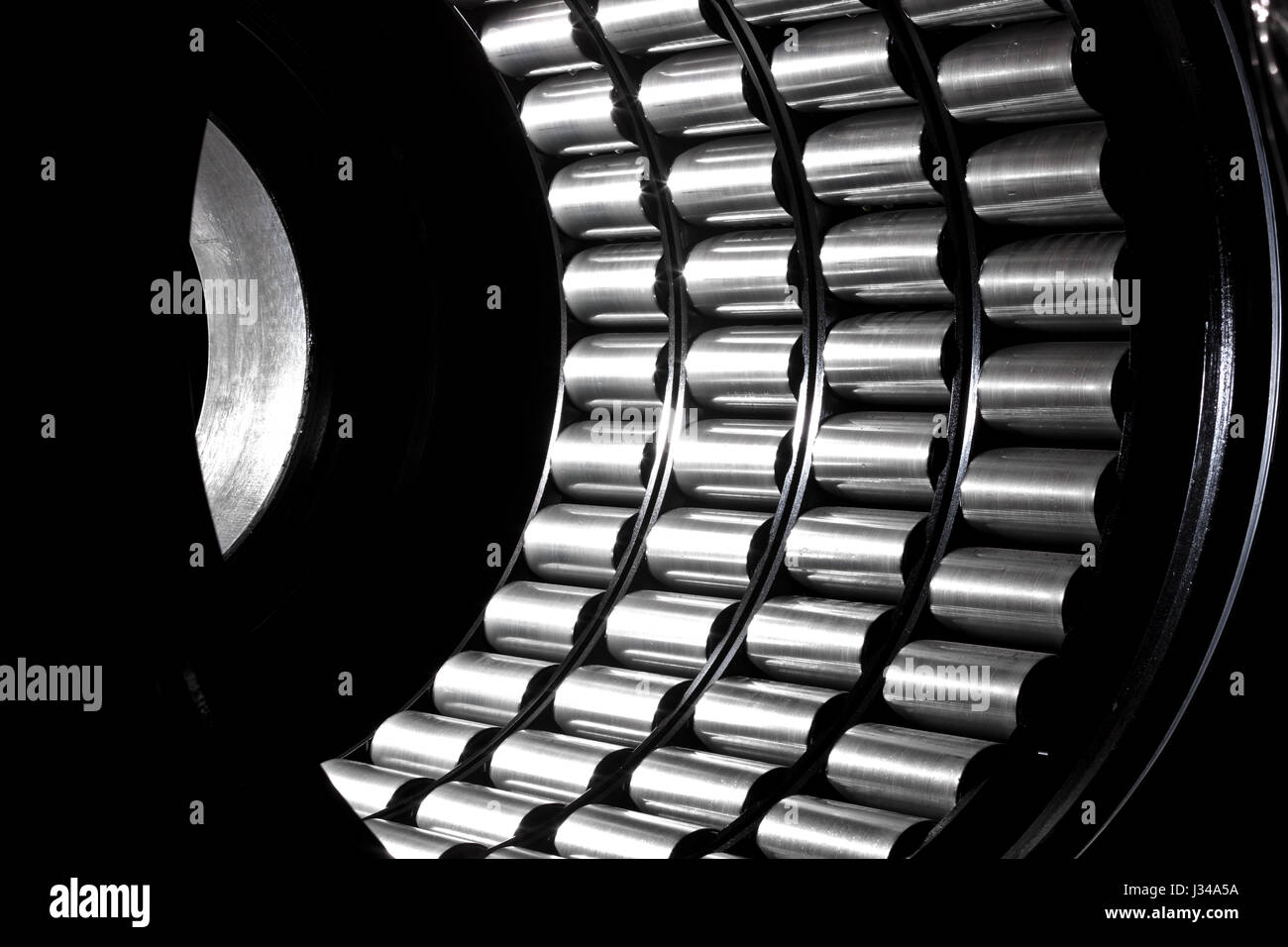 Satz der Lager nach Überprüfung montagefertig Stockfoto