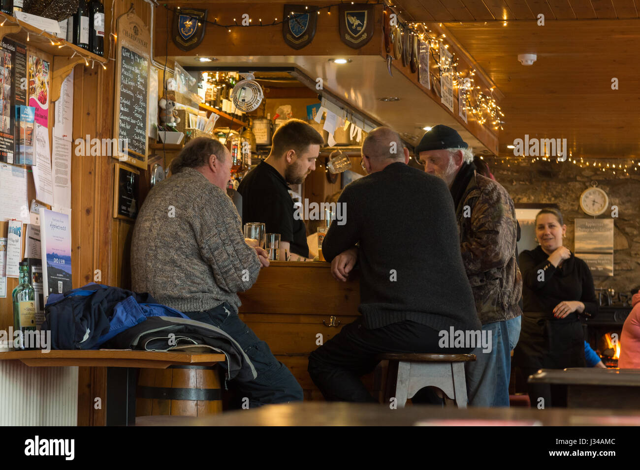 Applecross Inn Bar, Applecross, Wester Ross, Schottland Stockfoto