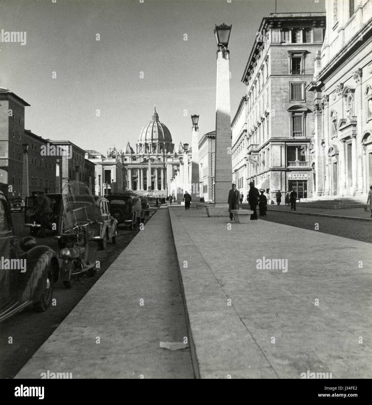 Via della Conciliazione und St. Peter, Rom, Italien Stockfoto