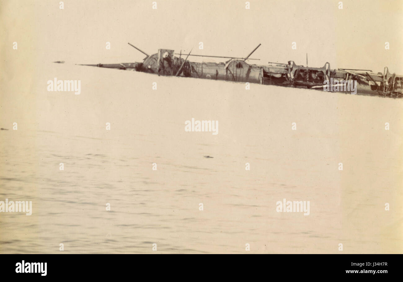 Russischer Kreuzer Varyag, Chemulpo Bay 1904 Stockfoto