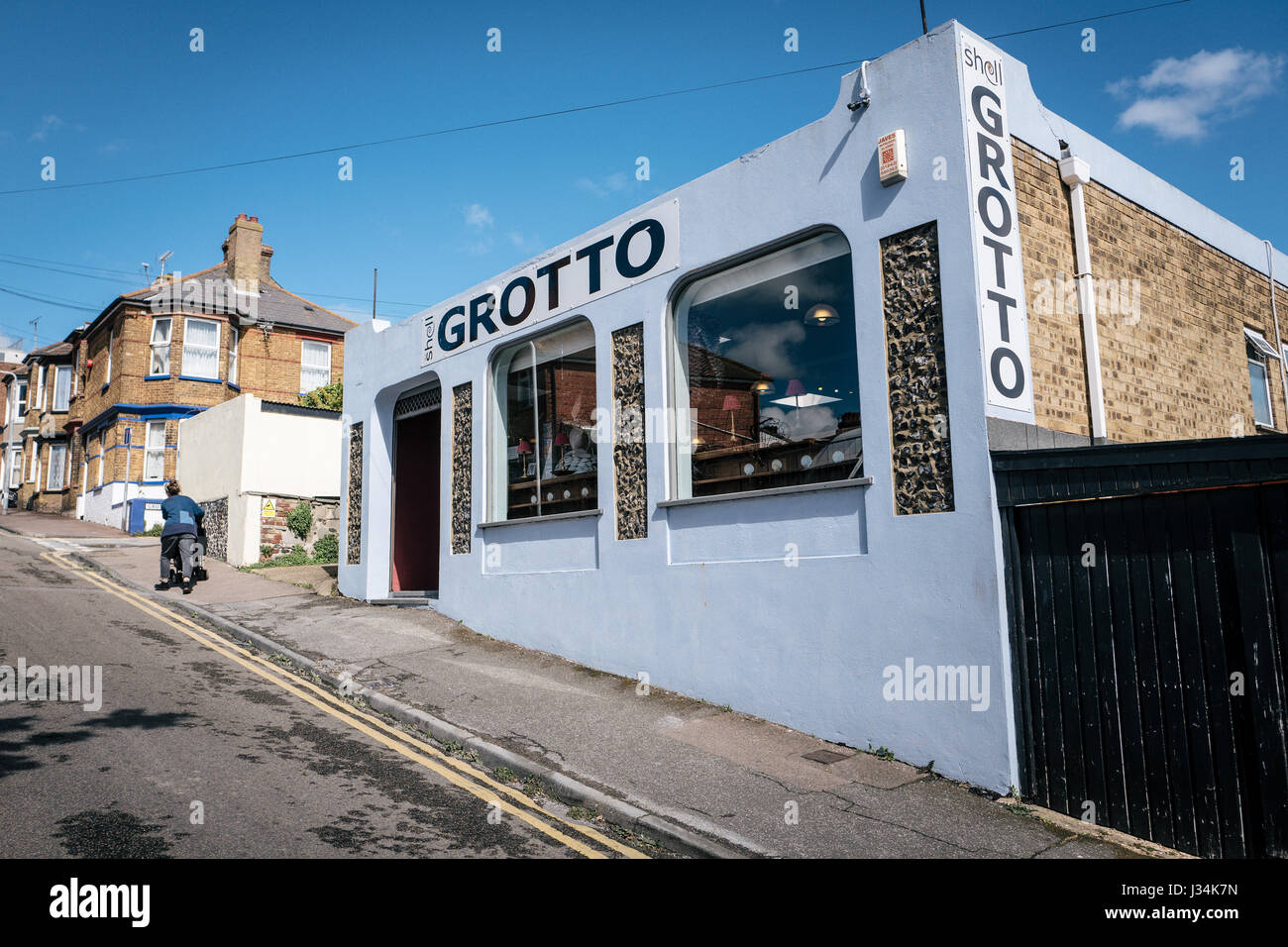 Die Shell-Grotte in Margate, Kent. Stockfoto