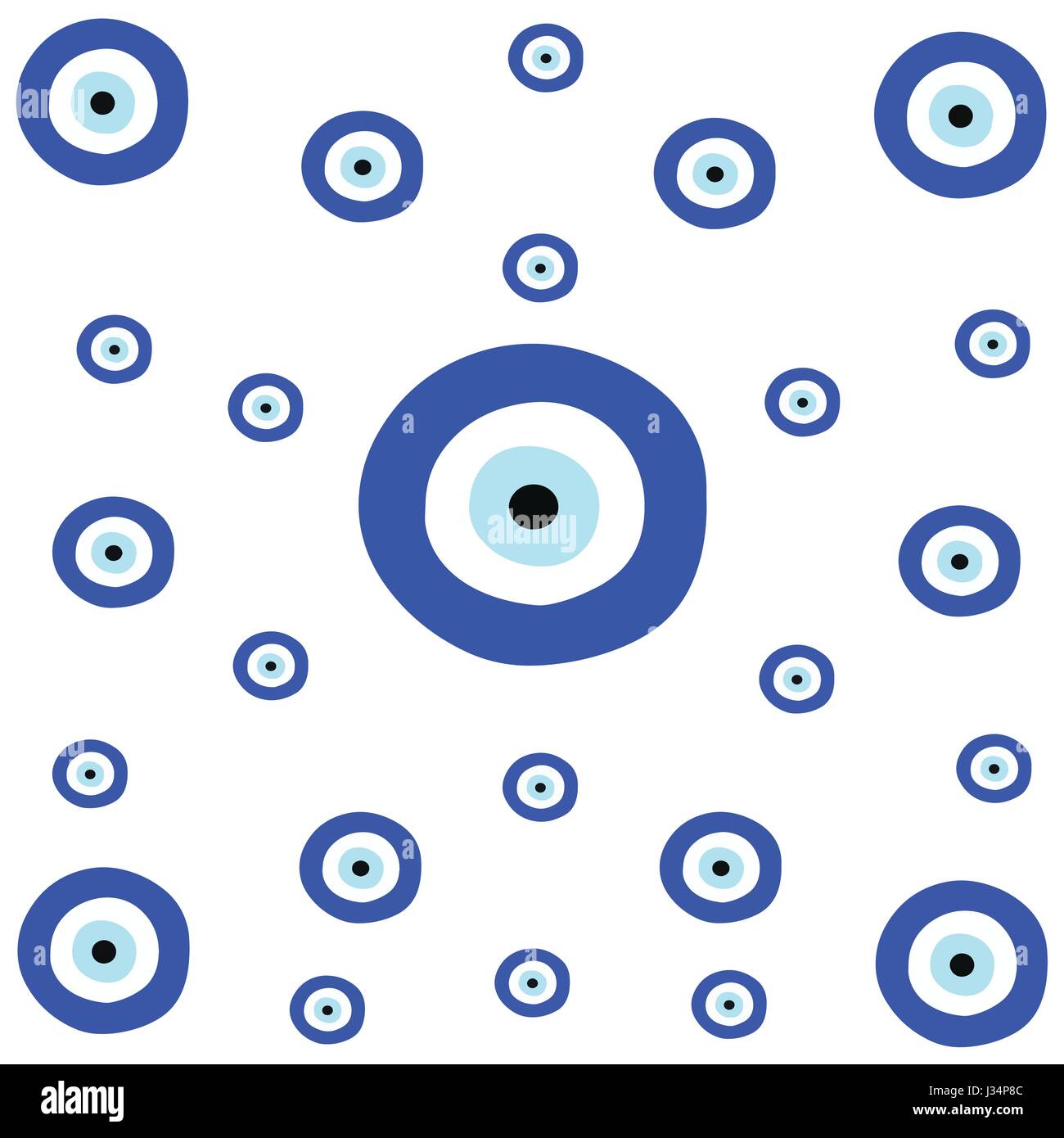Böser Blick. Glas islamisch, arabisch oder türkisch, griechisches Amulett  Stock-Vektorgrafik von ©chipus82 478011198