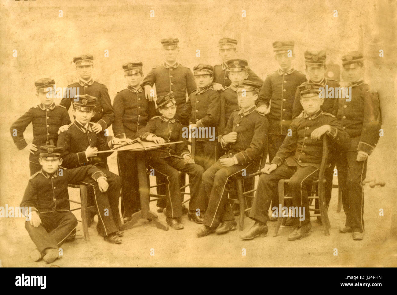 Armee-Kinder-Musik-Band, Italien 1910er Jahre Stockfoto