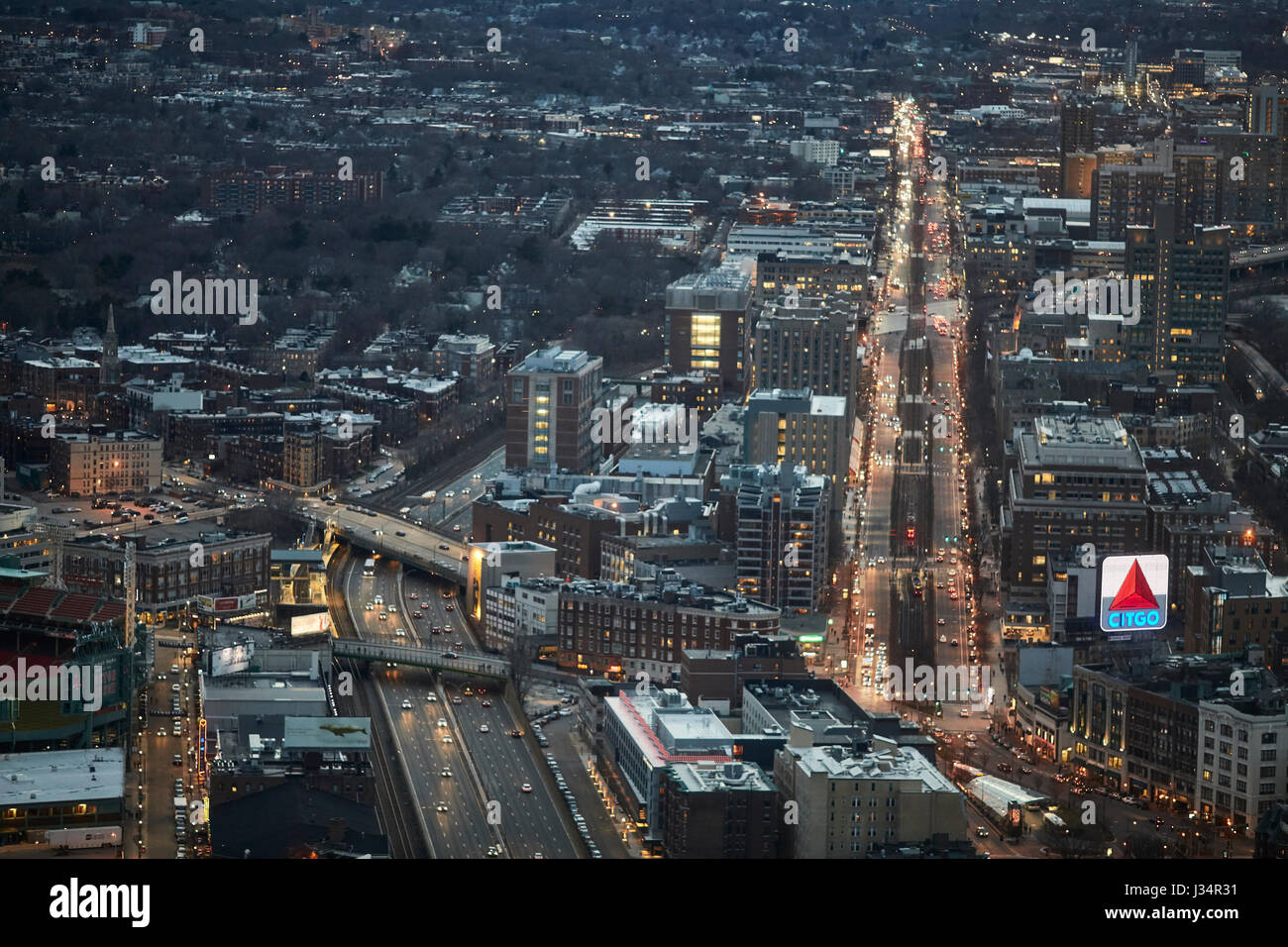 Luftbilder von Manchester Stockfoto