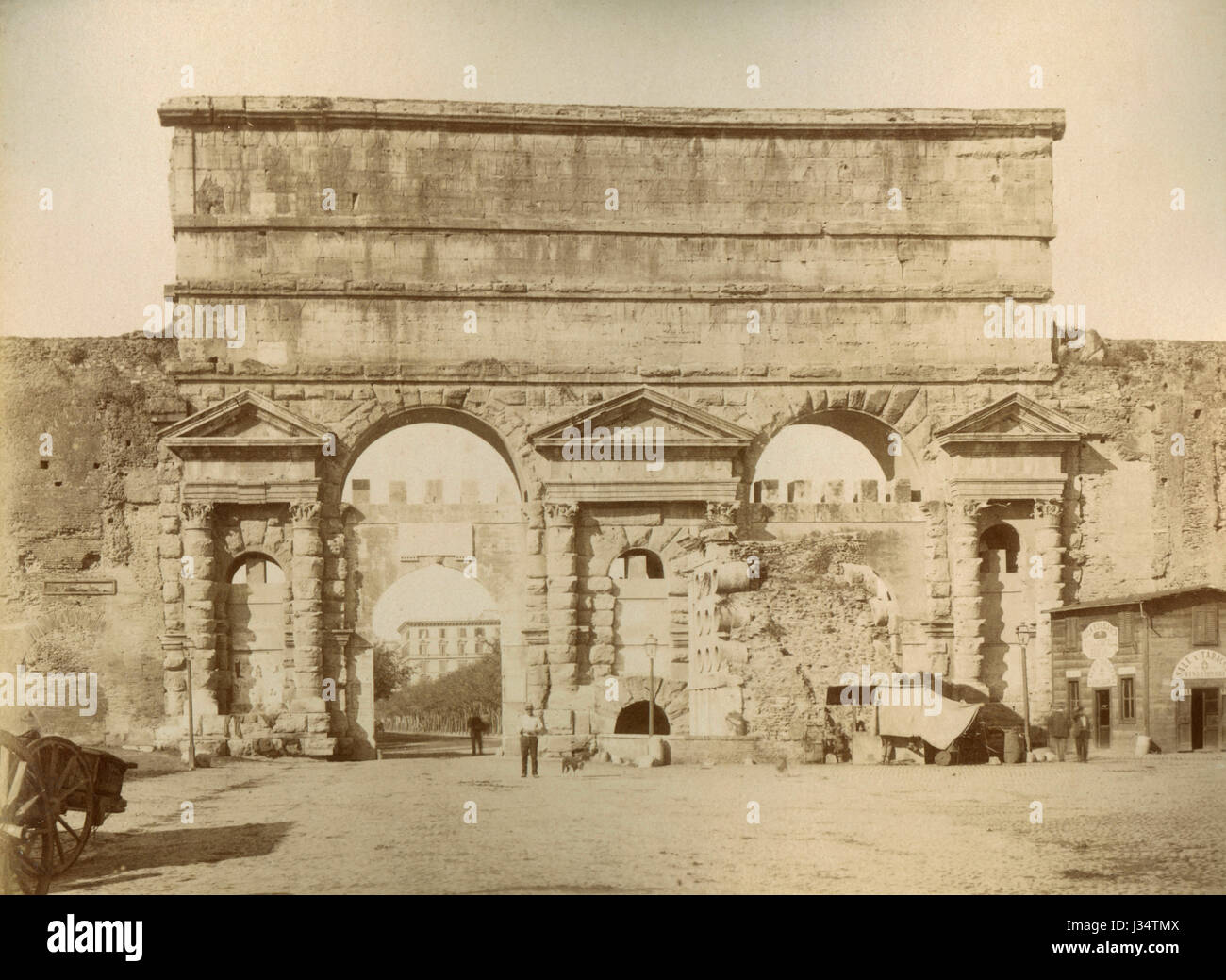 Porta Maggiore, Rom, Italien Stockfoto