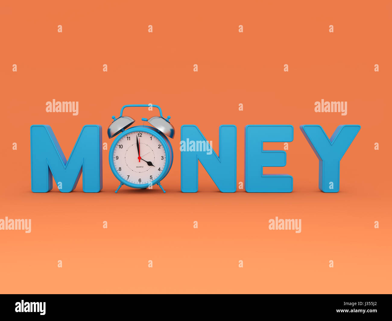 Geld-Konzept - Rendering 3D-Bild Stockfoto