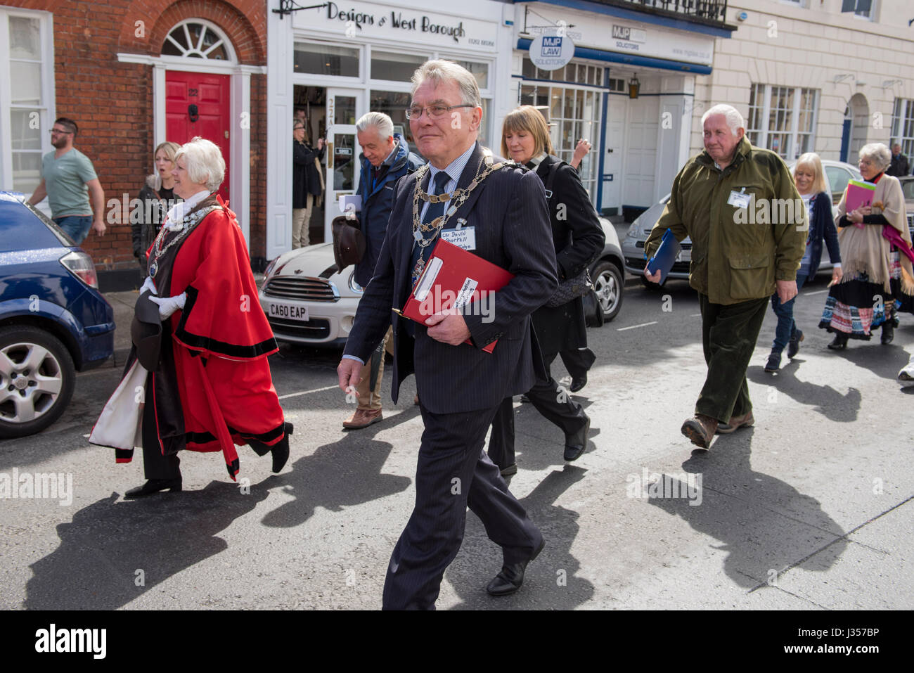 Dieses Ereignis war ursprünglich Bestandteil der Blandford Forum georgischen Fayre seit vielen Jahren aber findet nun alle zwei Jahre hier in Wimborne Minster.  Die com Stockfoto