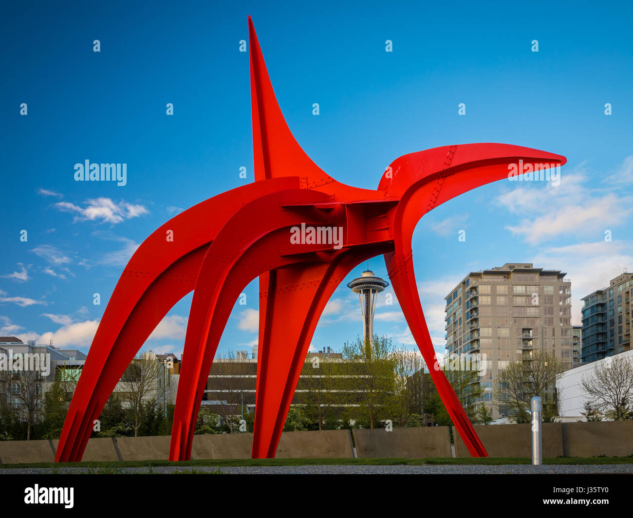 Die Olympic Sculpture Park, betrieben durch das Seattle Art Museum ist ein Park, frei und offen für die Öffentlichkeit, in Seattle, Washington, die geöffnet Stockfoto