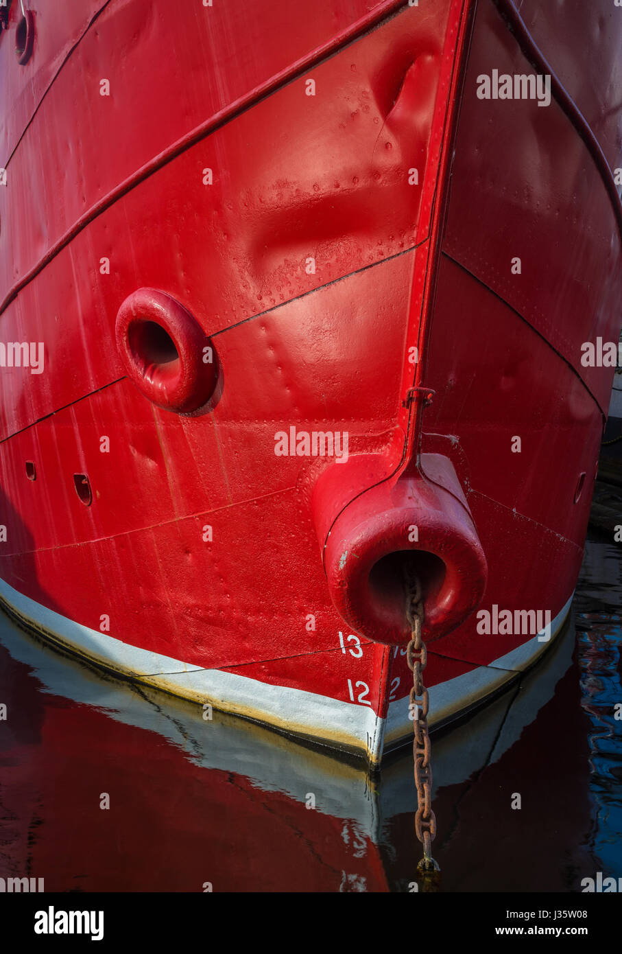Swiftsure (LV-83), ist ein Lichtschiff und Museum Schiff vertäut im Nordwesten Seehafen in Seattle, Washington. Gestartet im Jahr 1904 in Camden, New Jersey und ich Stockfoto