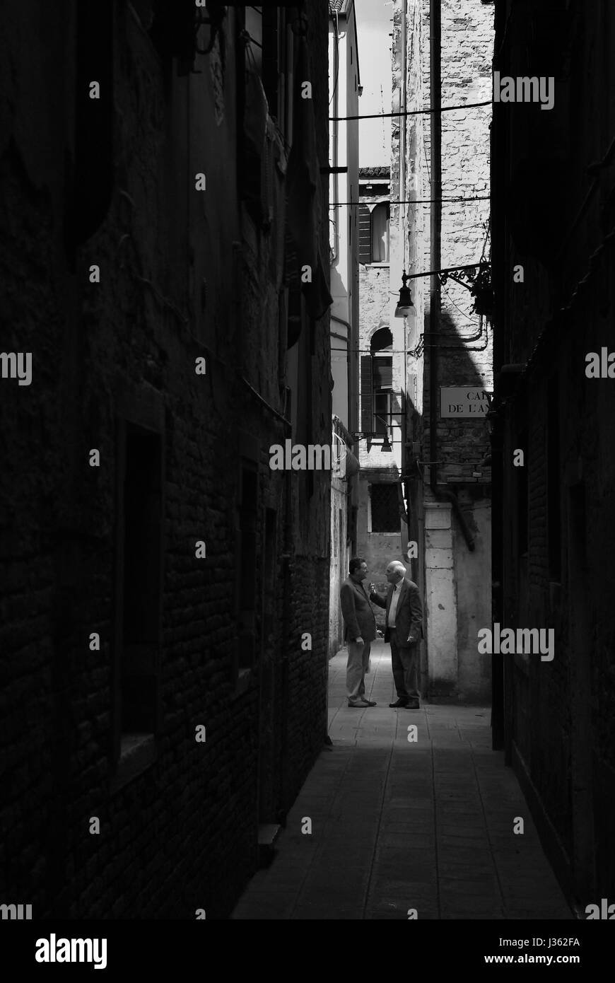 Gespräch, Venedig Stockfoto