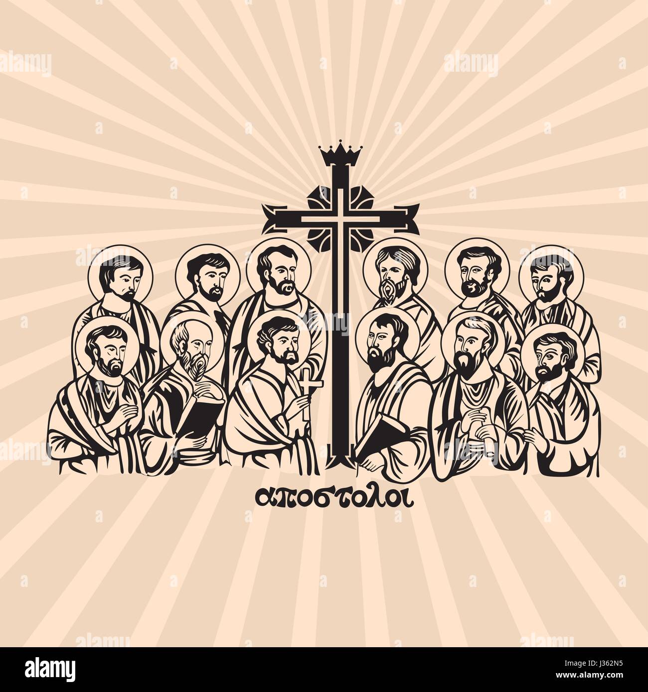 Twelve apostles of jesus christ Stock-Vektorgrafiken kaufen - Alamy