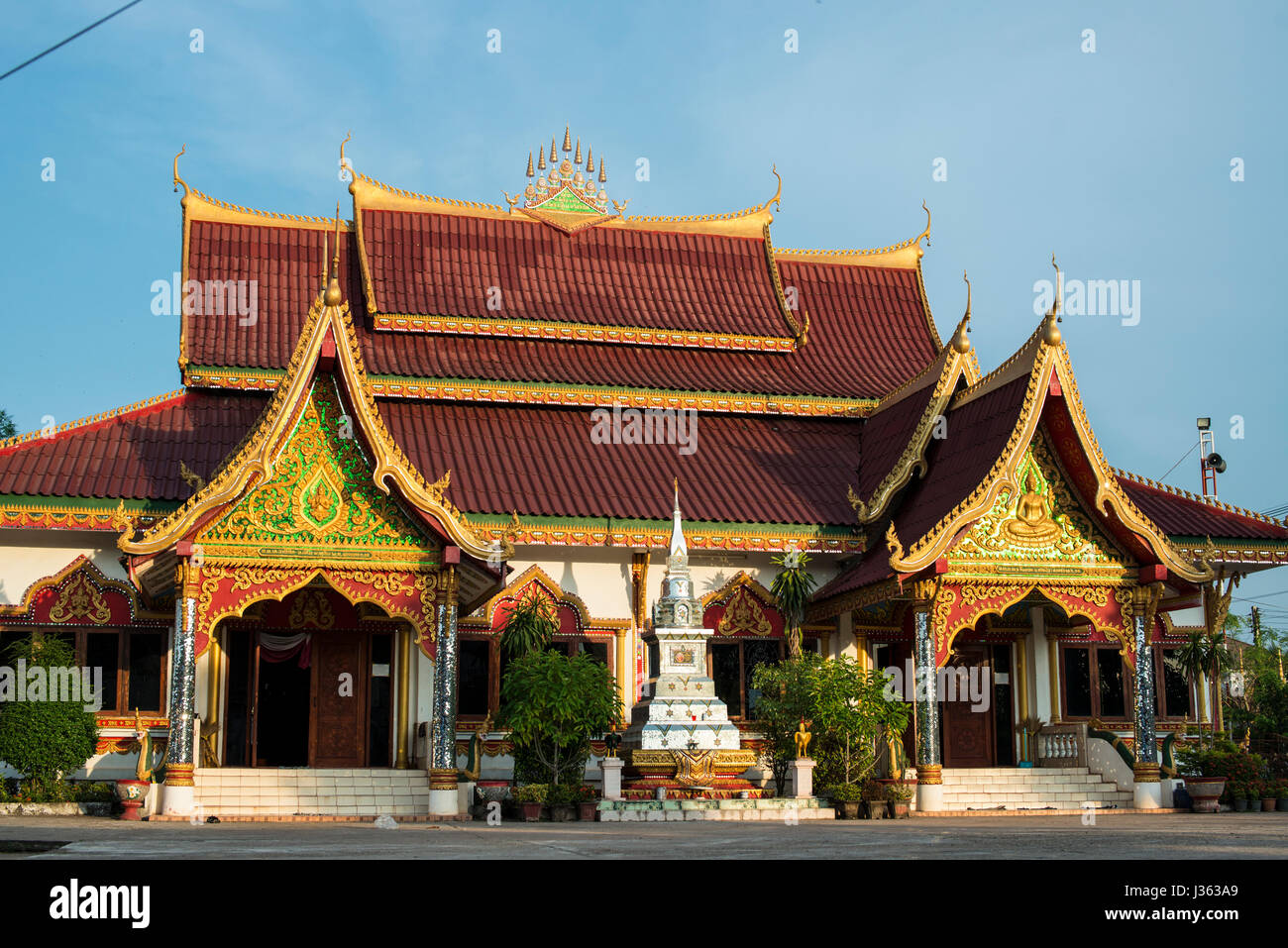 Wat Chan buddhistischen Tempel, Vientiane Stockfoto