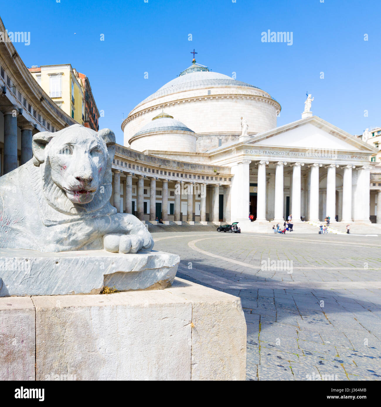 Neapel, Piazza del Plebiscito, Italien Stockfoto
