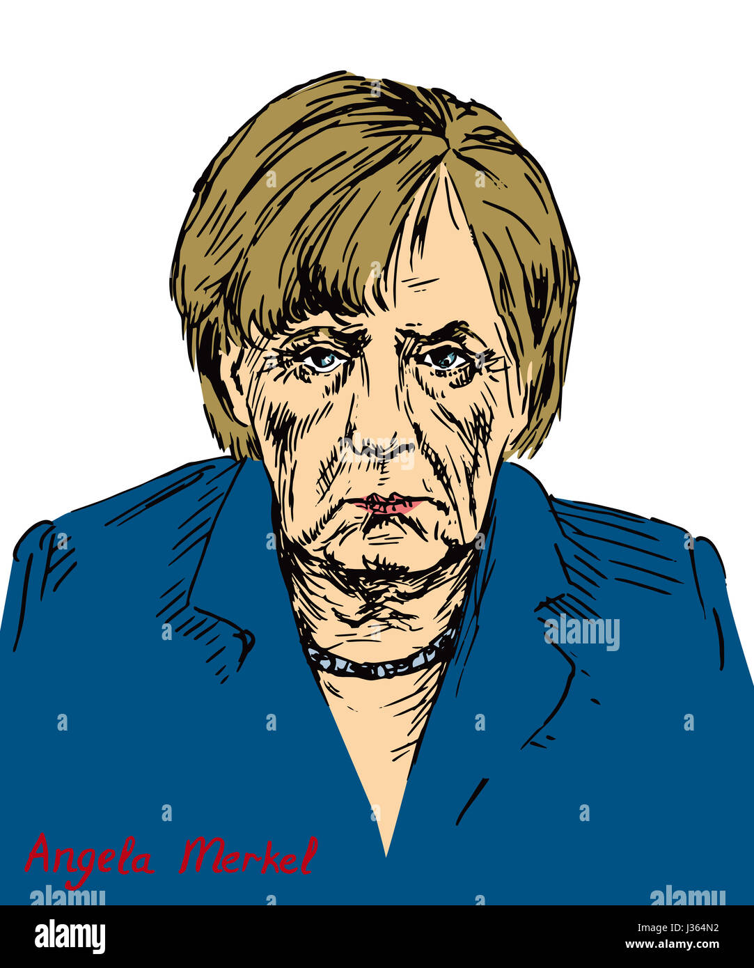 Angela Dorothea Merkel Kanzler von Deutschland, Führer der Christlich Demokratischen Union (CDU) Stockfoto