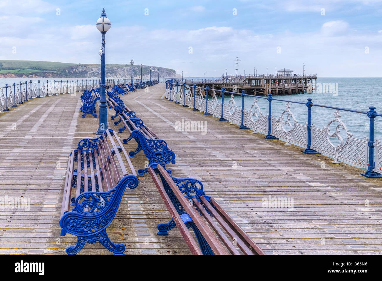 Swanage Pier, Purbeck, Dorset, England Stockfoto
