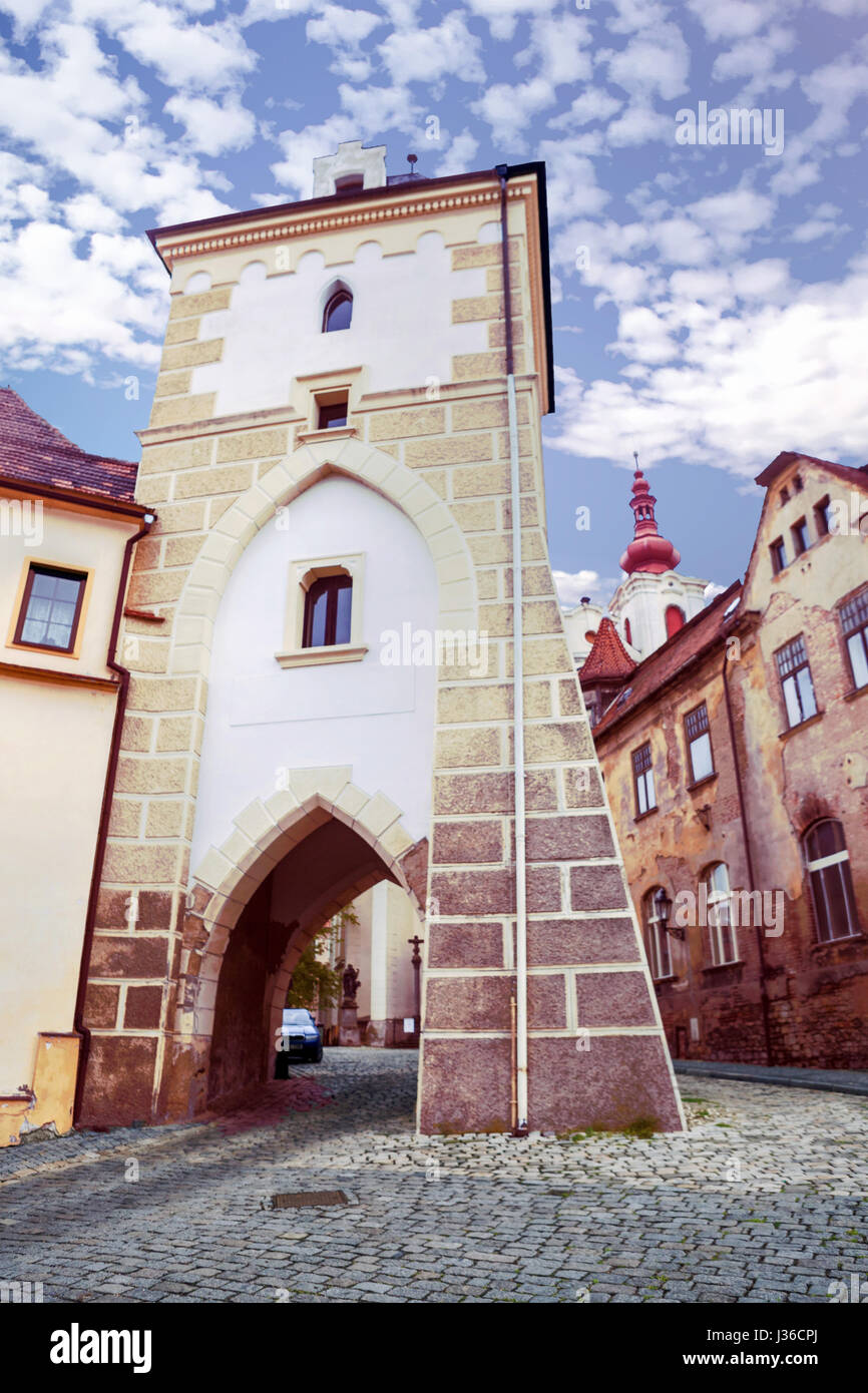 Fürstliche Tor, Zatec, Nord-Böhmen, Tschechische Republik, Europa Stockfoto