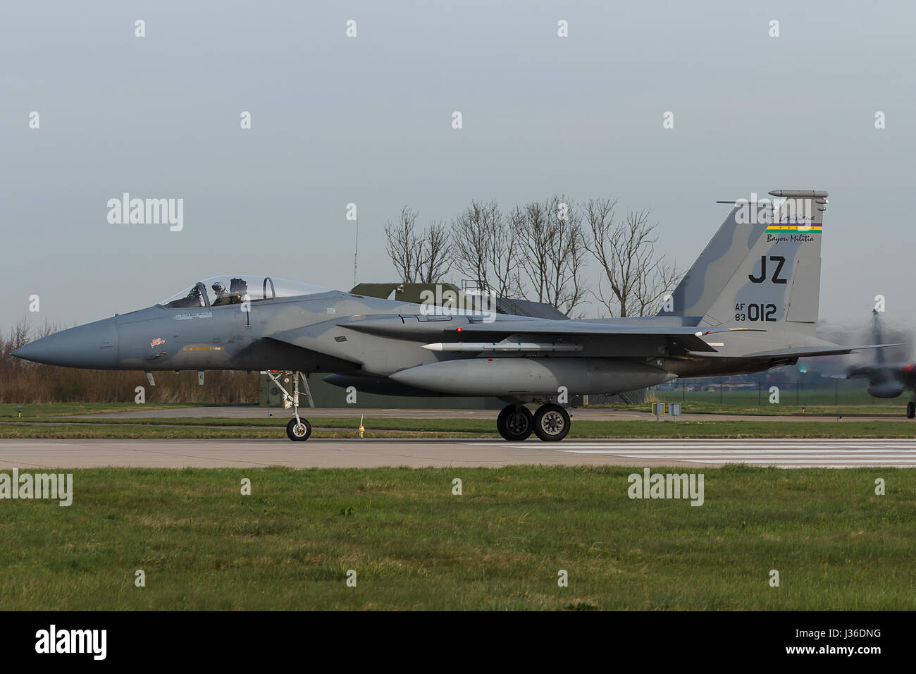 USAF F-15 Eagle während der Frisian Flag Übung Stockfoto