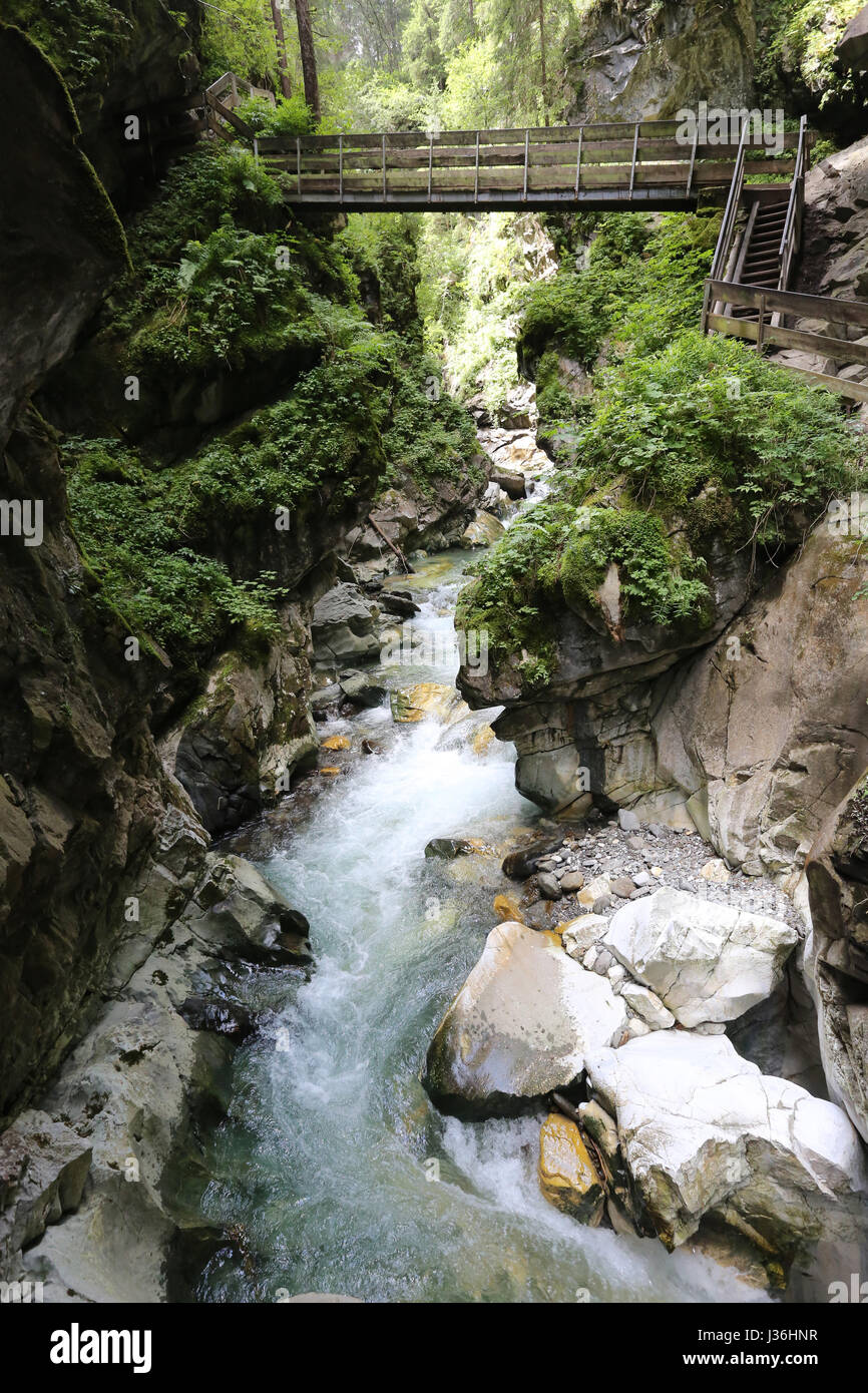 Italien, Tirol, Ratschingserbach in der Nähe von Sterzing, Cascade di Stanghe, Stockfoto