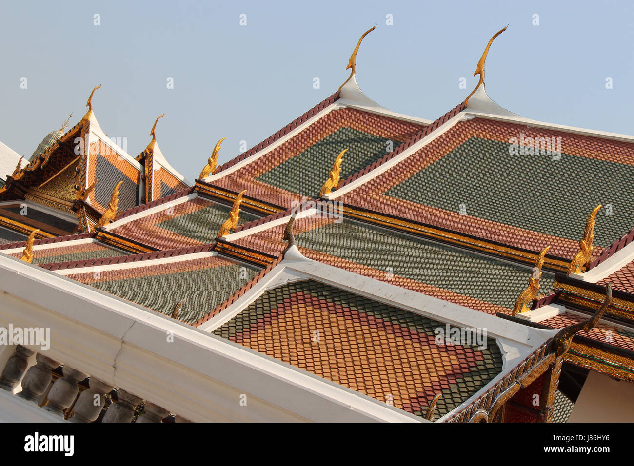 Phra Maha Monthien innerhalb der Grand Palace in Bangkok (Thailand). Stockfoto