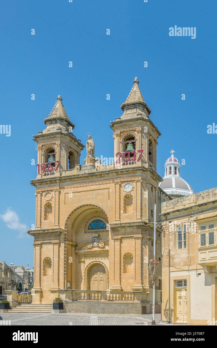 Kirche unserer lieben Frau von Pompeji, Marsaxlokk Dorf, Malta Stockfoto