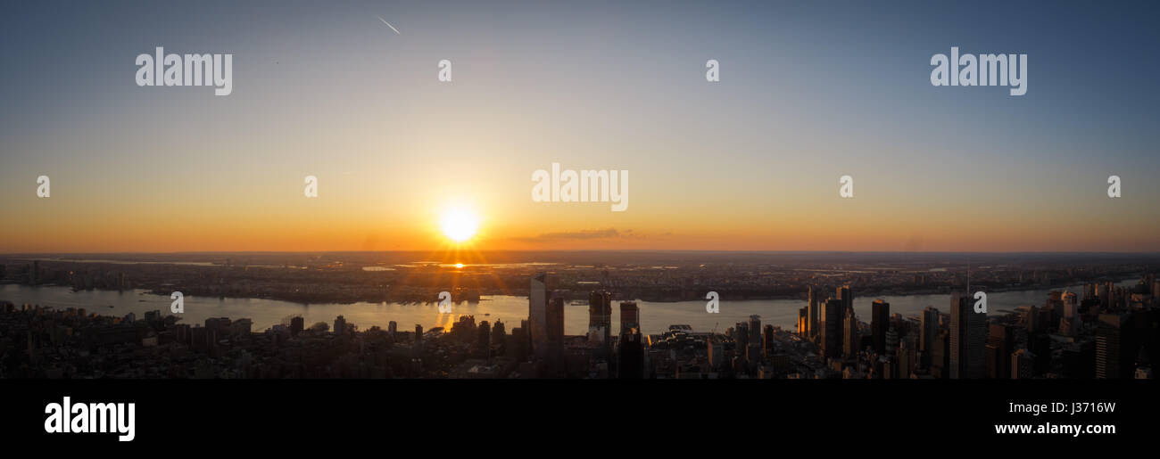 Hudson River Panorama Stockfoto