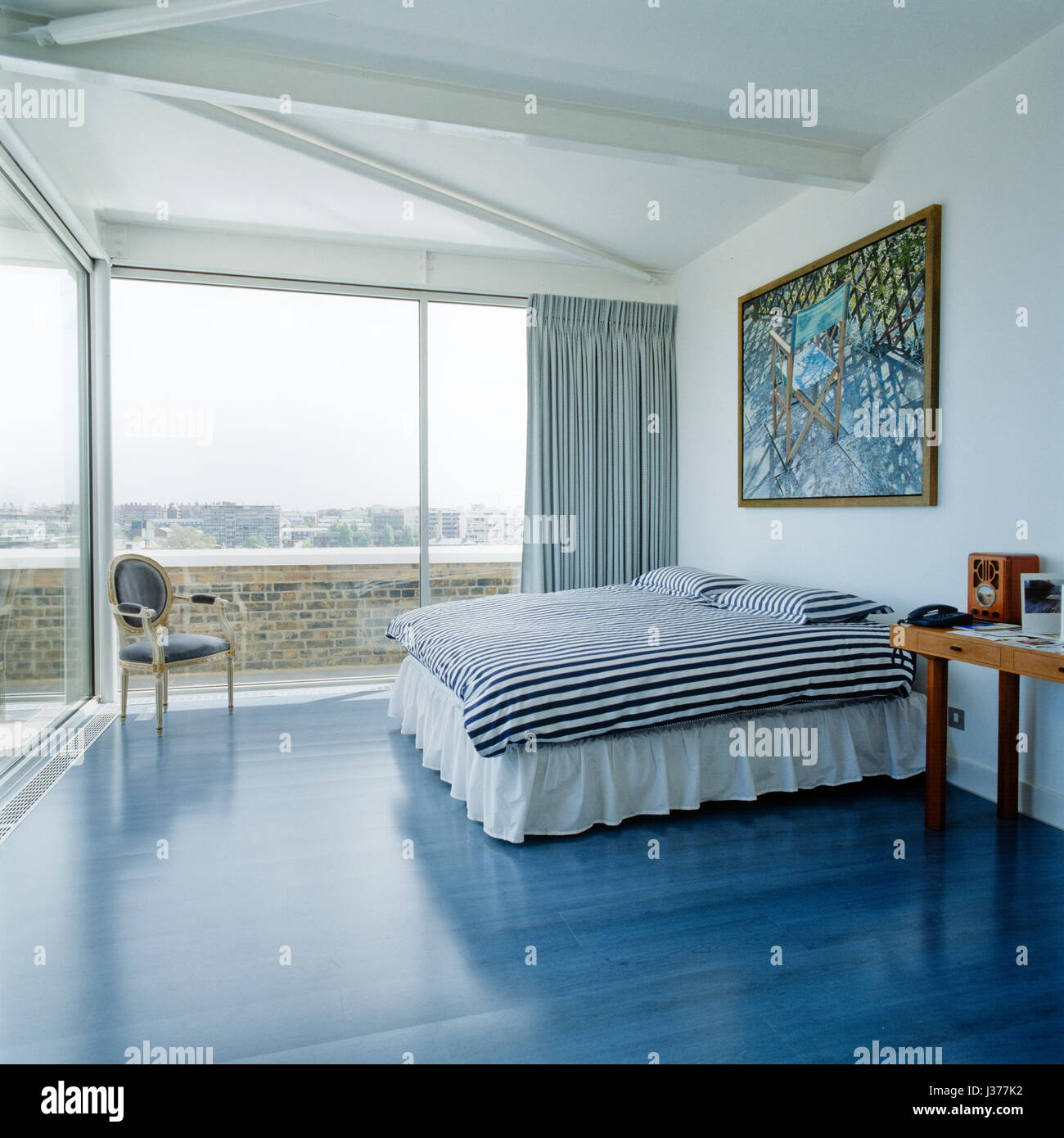 Nautischen Stil Schlafzimmer Stockfotografie Alamy