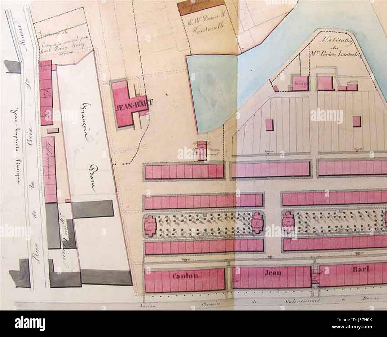 Denain Fosse Jean Bart des Minen d'Anzin (A) Stockfoto