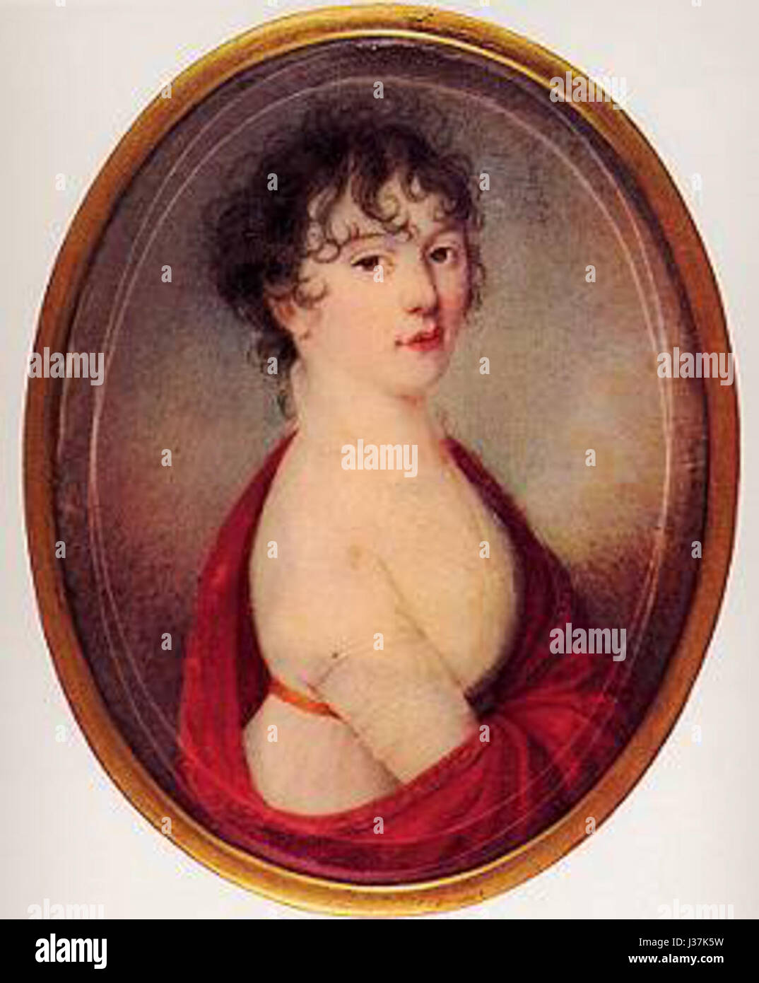 Gräfin Giulietta Guicciardi war eine italienische Adlige, die vor allem für ihre Verbindung zum Komponisten Ludwig van Beethoven bekannt war, der ihr seine berühmte Mondscheinsonate widmete. Stockfoto Gräfin Giulietta Guicciardi war eine italienische Adlige, die vor allem für ihre Verbindung zum Komponisten Ludwig van Beethoven bekannt war, der ihr seine berühmte Mondscheinsonate widmete. Stockfoto