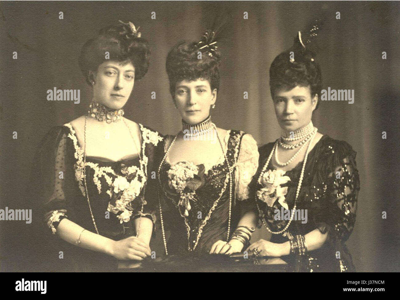 Töchter von König Christian IX 2 beschnitten Stockfoto