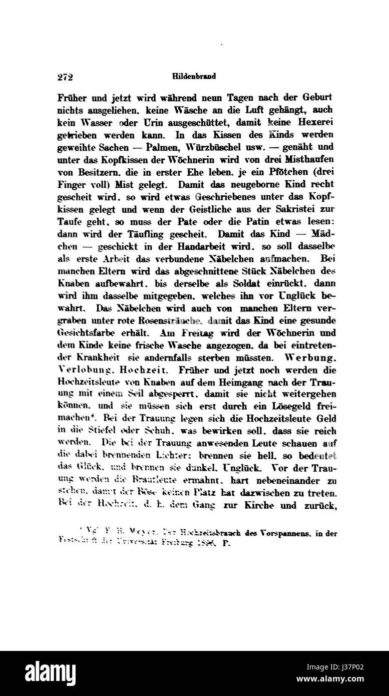 De Alemannia XXXIV 280 bezieht sich auf ein historisches Dokument oder Manuskript aus Alemannia, das wahrscheinlich Ereignisse oder kulturelle Praktiken des alemannischen Volkes, eines germanischen Stammes, beschreibt. Stockfoto
