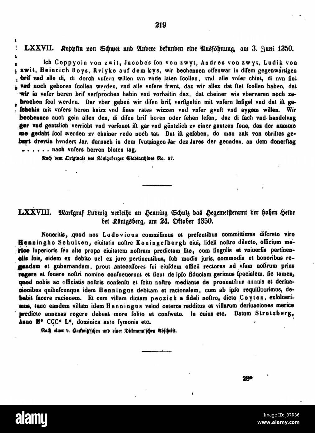 DE-CDB 1 19 219 Stockfoto