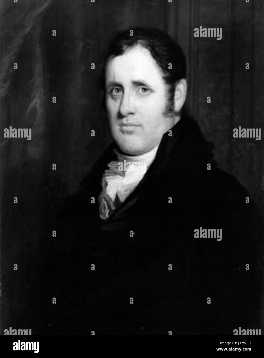 Daniel D. Tompkins war ein US-amerikanischer Politiker und Vize-Präsident der Vereinigten Staaten von 1817 bis 1825. Seine politische Karriere ist geprägt von seinen Beiträgen zur Entwicklung der US-Regierung während des frühen 19. Jahrhunderts. Stockfoto