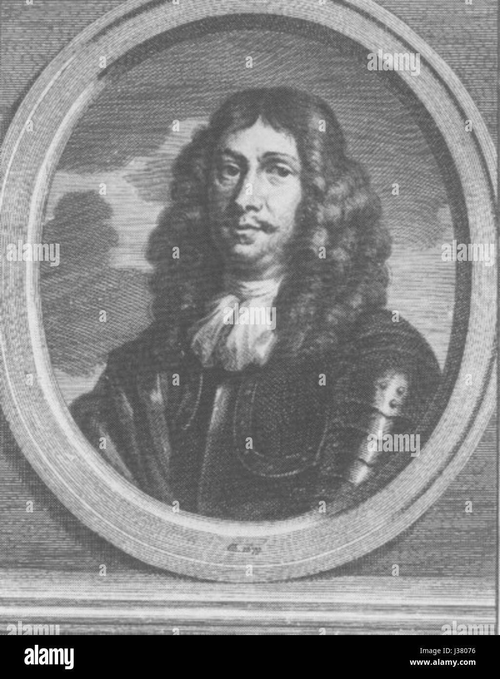 Cornelis Evertsen de Jonge war ein niederländischer Marineoffizier im 17. Jahrhundert, der für seinen Dienst in der niederländischen Marine und seine Beiträge während der Anglo-Niederländischen Kriege bekannt war. Stockfoto