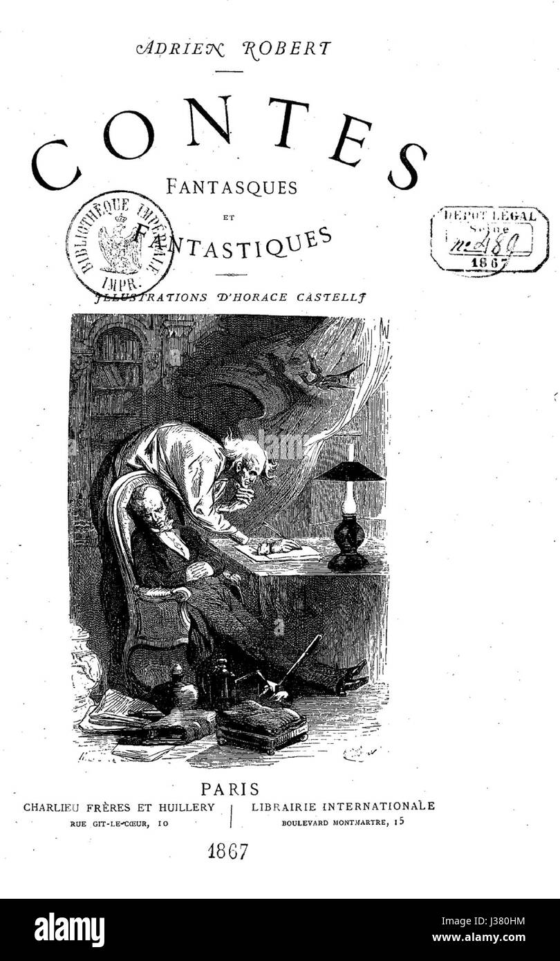 Contes Fantasques et Fantastiques (1867), Adrien Robert Stockfoto