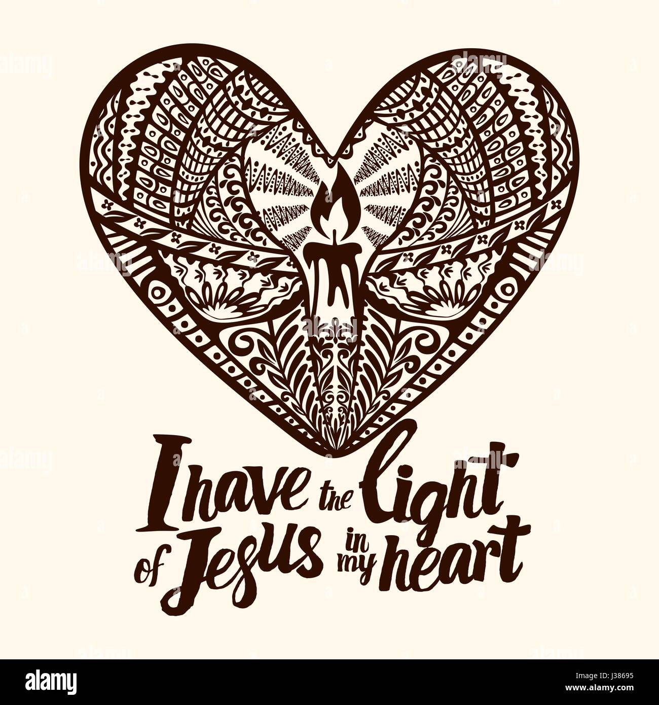 Christian, Schriftzüge, Doodle Kunst, Typografie. Ich habe das Licht