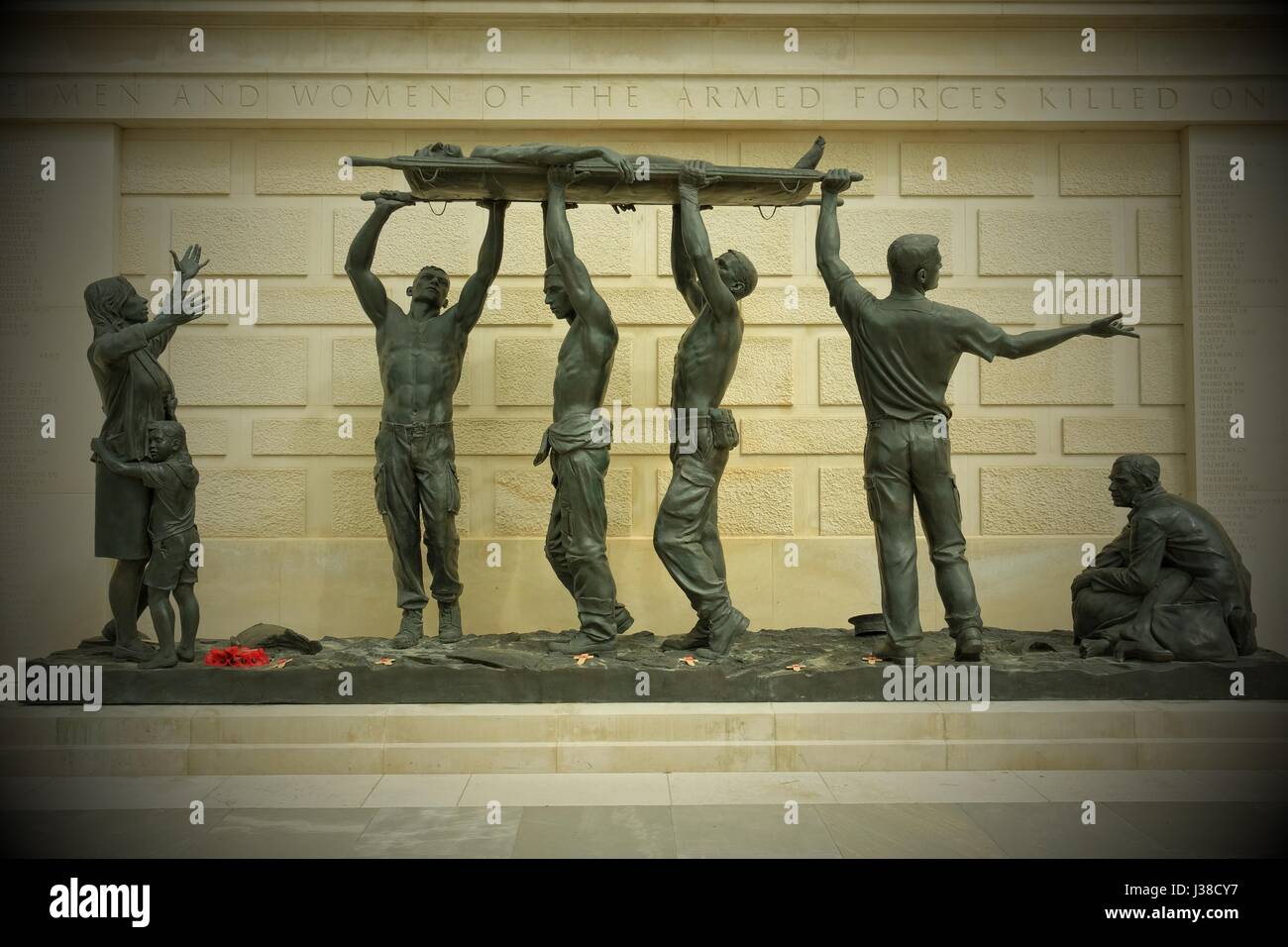 Das National Memorial Arboretum ehrt die gefallenen, Dienst und Opfer erkennt und fördert stolz in unserem Land. Stockfoto