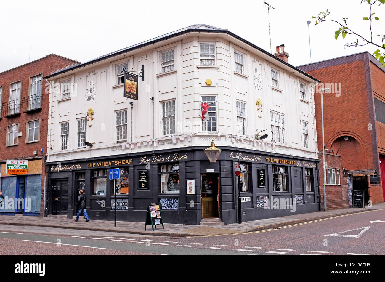 Das Wheatsheaf Pub in Wolverhampton West Midlands UK Stockfoto