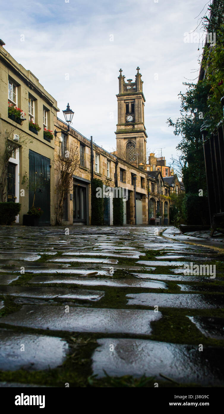 Edinburgh, Zirkus Lane Stockfoto