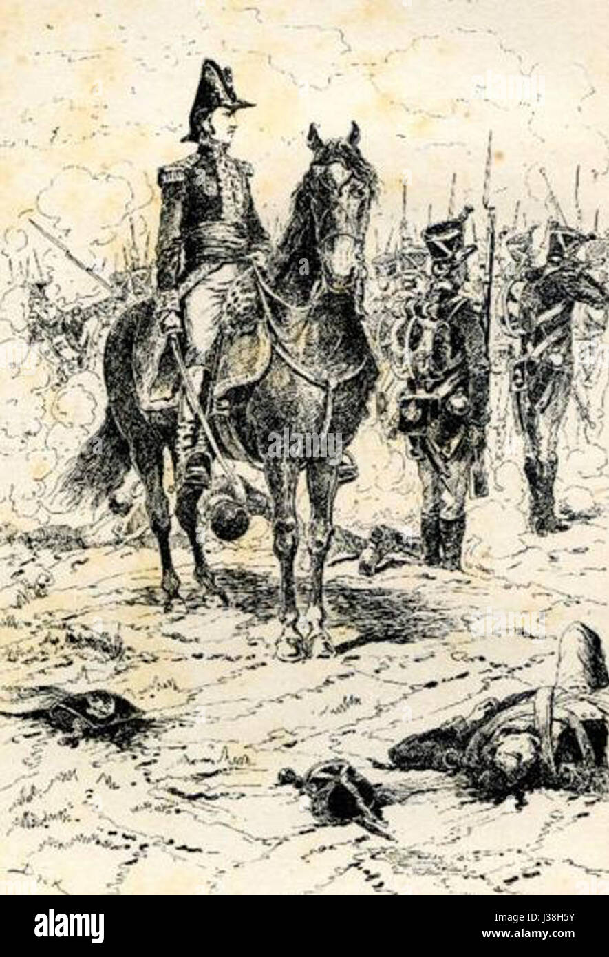 Davout ein auerstaedt Stockfoto