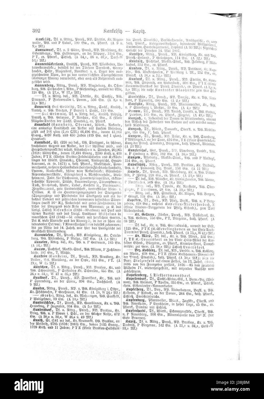 De Ortslexikon, verfasst von Neumann, bietet ein umfassendes Wörterbuch mit Ortsnamen. Sie enthält historische und geografische Details zu verschiedenen Orten und dient als wichtige Ressource für das Verständnis regionaler Geographie und Geschichte. Stockfoto