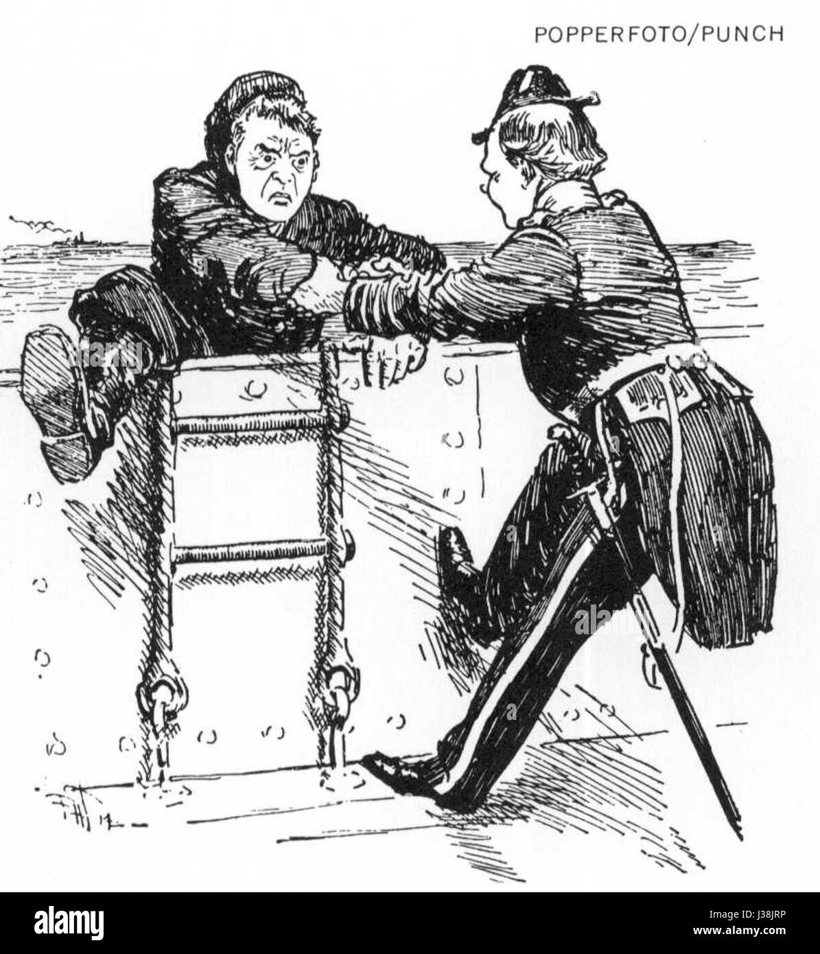 Dieser Verweis scheint mit einem Kunstwerk oder einem historischen Dokument mit dem Titel „Churchillfish 19140001“ in Verbindung zu stehen, das sich wahrscheinlich auf Winston Churchill, den britischen Premierminister, bezieht und Einblicke in seine Ära, politische Führung oder die Zeit während des Ersten oder Zweiten Weltkriegs geben könnte Stockfoto