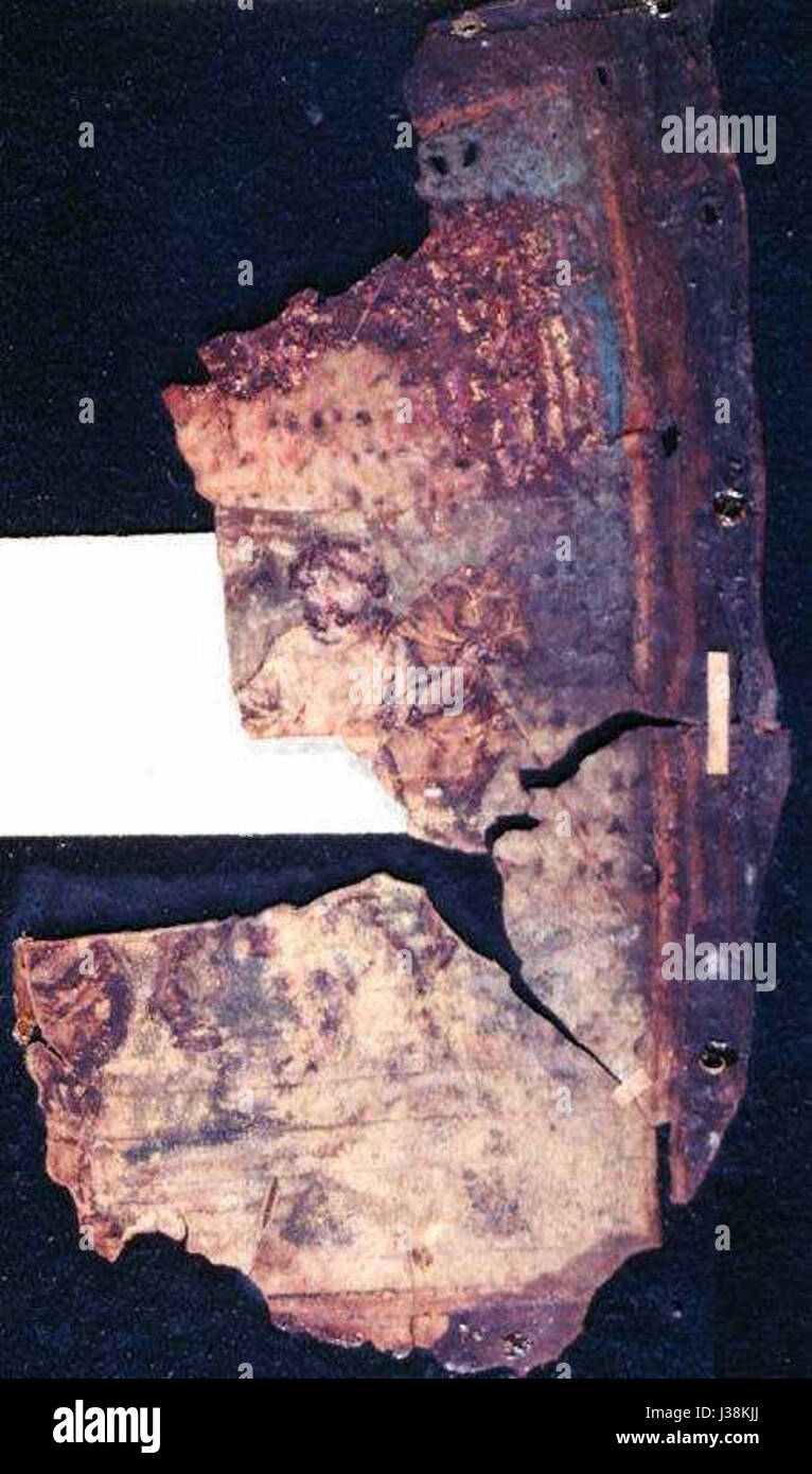 Das *Cotton Genesis Fragment* ist ein historisches Manuskriptfragment, das Teil eines antiken biblischen Textes ist. Dieses Fragment ist einer der frühesten bekannten Texte aus dem Buch Genesis, das Einblicke in frühchristliche Bibelstudien und die Erhaltung alter Handschriften bietet. Stockfoto