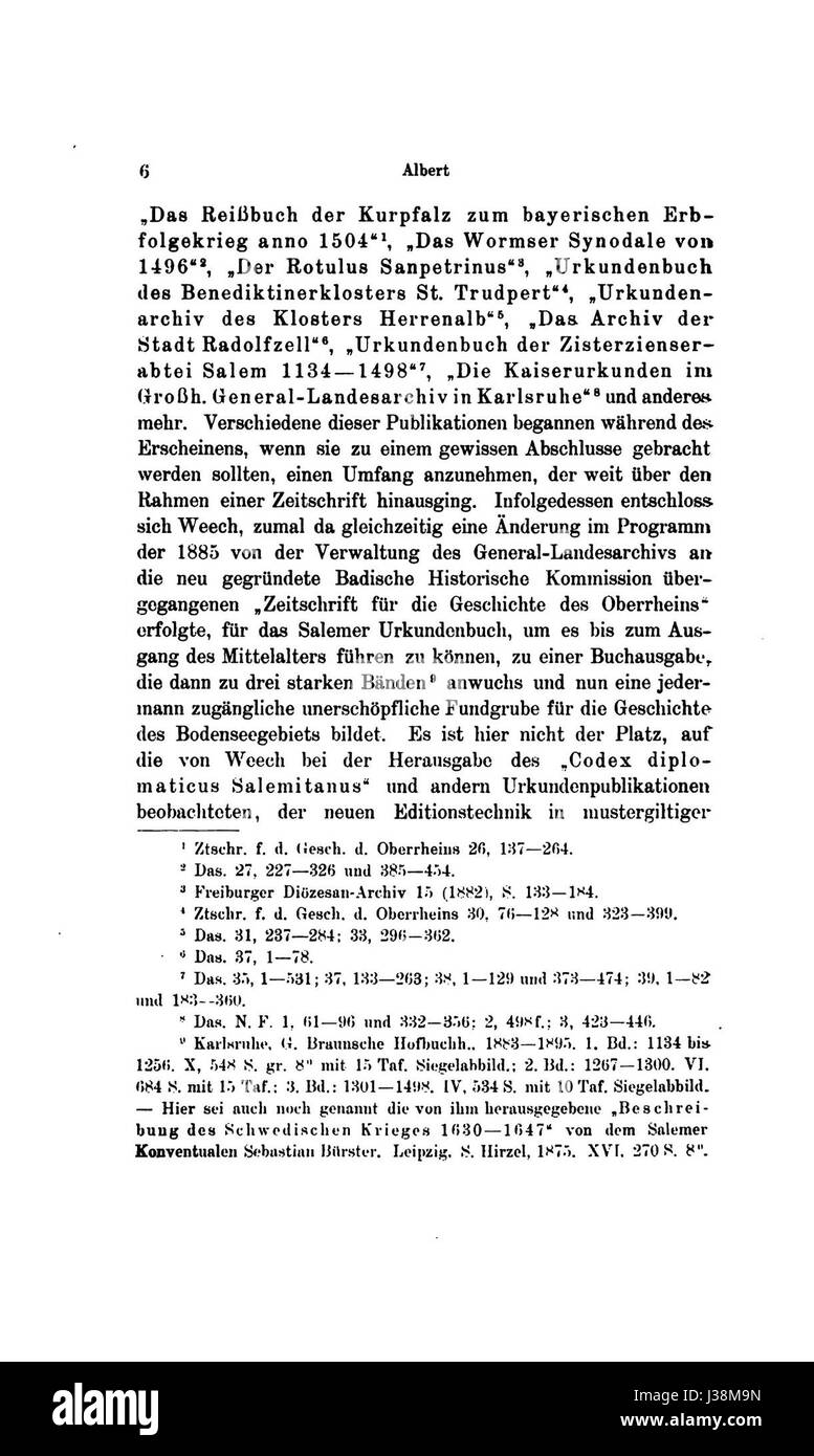 De Alemannia XXXIV 014 ist wahrscheinlich ein Verweis auf ein historisches oder akademisches Dokument oder eine Publikation, die sich auf die Germanistik bezieht und weitere kontextuelle Informationen erfordert. Stockfoto