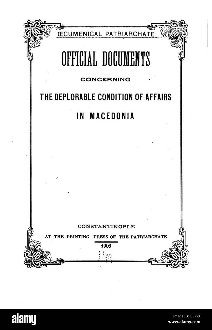 In diesem Bericht werden die sozio-politischen Turbulenzen und die schwierigen Lebensbedingungen in Mazedonien während einer Zeit der Instabilität erörtert. Es beschreibt die Schwierigkeiten, denen die lokale Bevölkerung gegenübersteht, einschließlich Armut, Konflikte und ausländische Besatzung. Das Dokument gibt einen historischen Überblick über die Herausforderungen, denen Mazedonien gegenübersteht, und hebt hervor, wie wichtig internationale Aufmerksamkeit für die Lösung dieser Probleme ist. Stockfoto