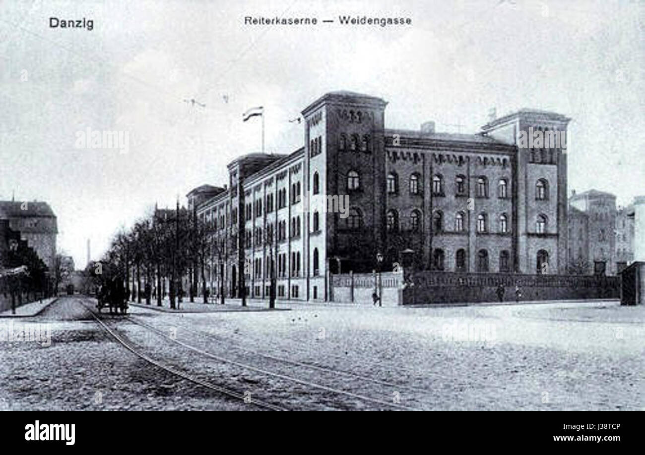 Danzig Reiterkaserne Weidengasse Stockfotografie - Alamy