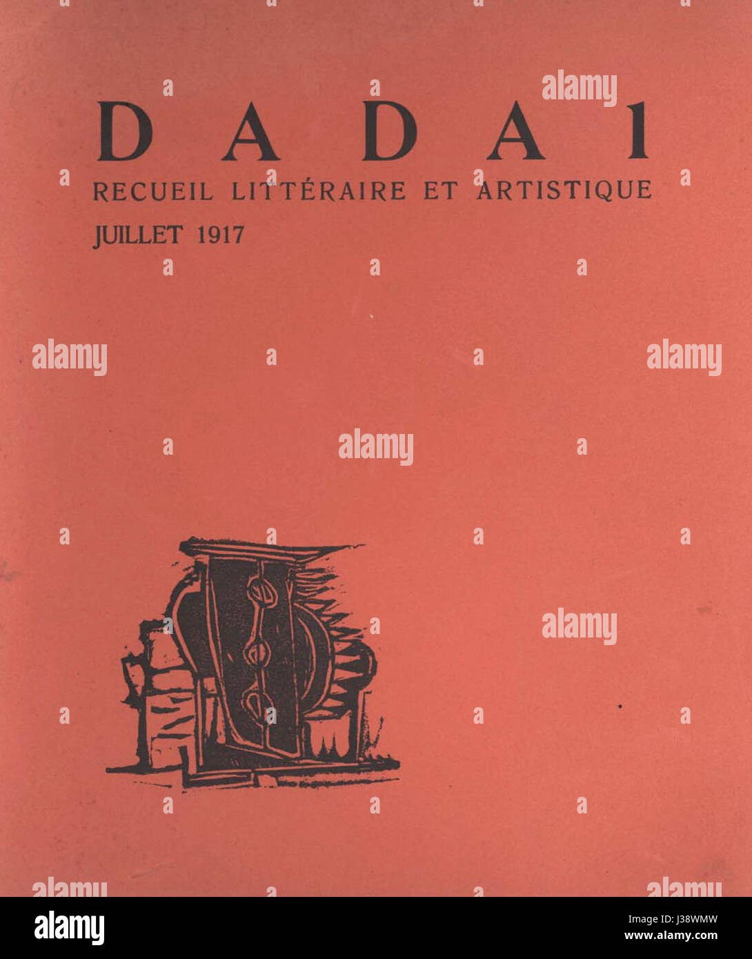 Dada 1917 bezieht sich auf die künstlerische und kulturelle Bewegung, die 1917 begann und durch ihre Ablehnung traditioneller Kunstformen und ihre Umarmung von Absurdität und Spontaneität gekennzeichnet war. Stockfoto