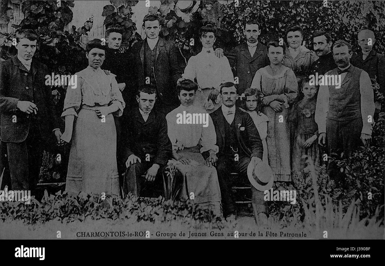 CP 07876 Charmontois le roi Stockfoto
