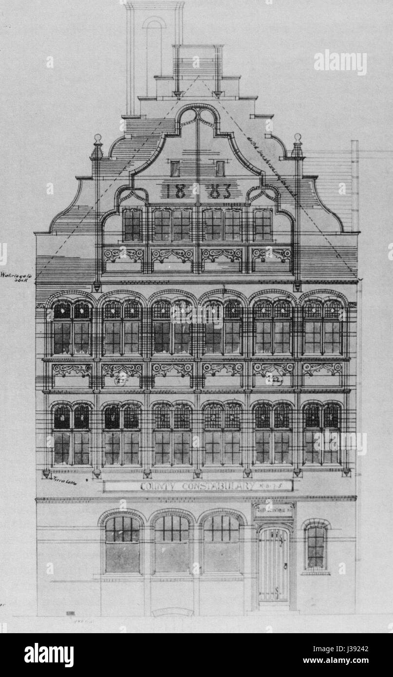 Die Cheshire County Constabulary war die Polizeibehörde in Cheshire, England. Sie spielte eine wichtige Rolle bei der Aufrechterhaltung der öffentlichen Ordnung und der Durchsetzung des Rechts in der Grafschaft von ihrer Gründung an. Stockfoto