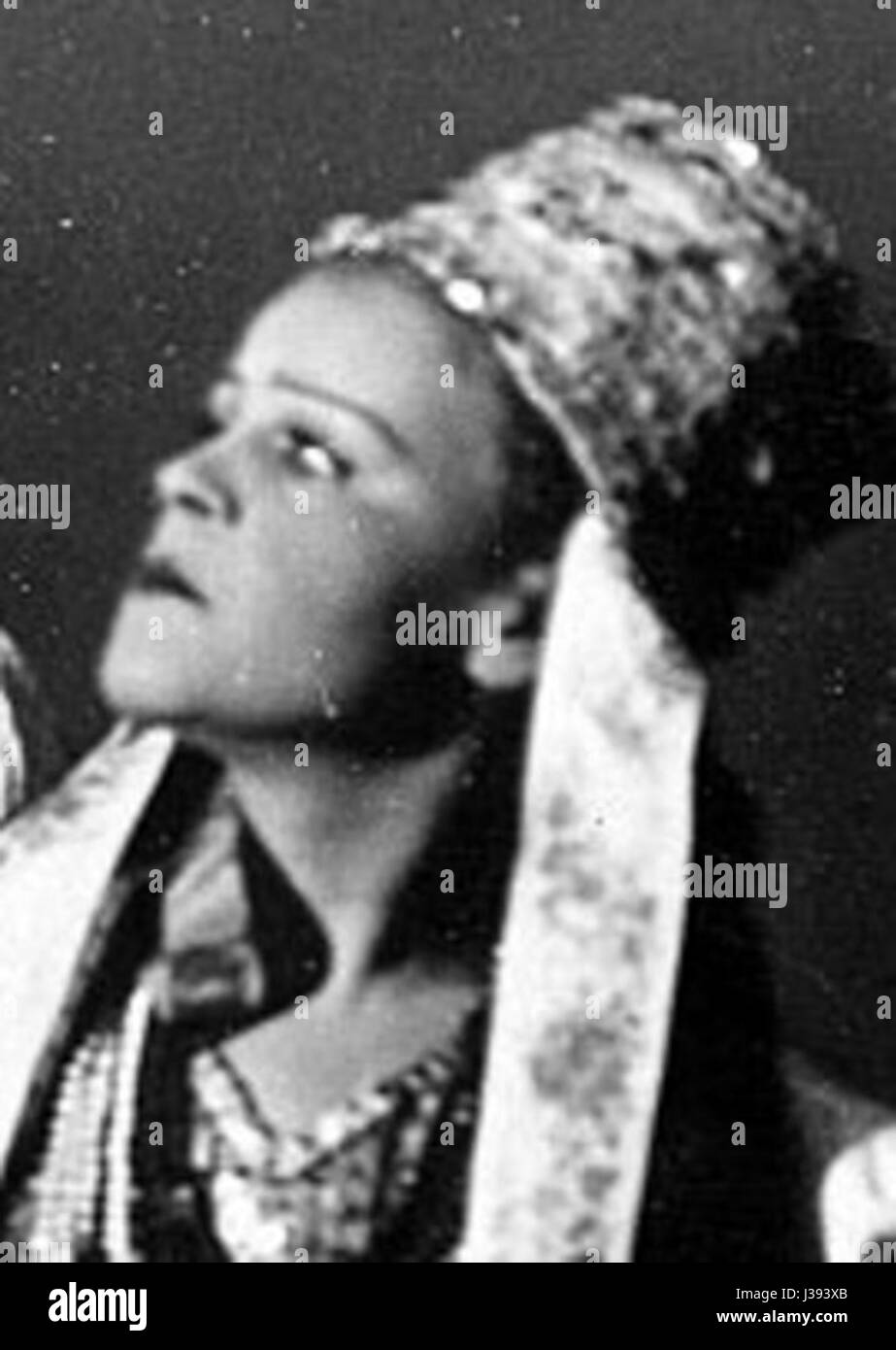 Dajka Margit war eine ungarische Persönlichkeit, die für ihre Beiträge zu Kultur und Kunst bekannt war, insbesondere während des frühen 20. Jahrhunderts. Stockfoto