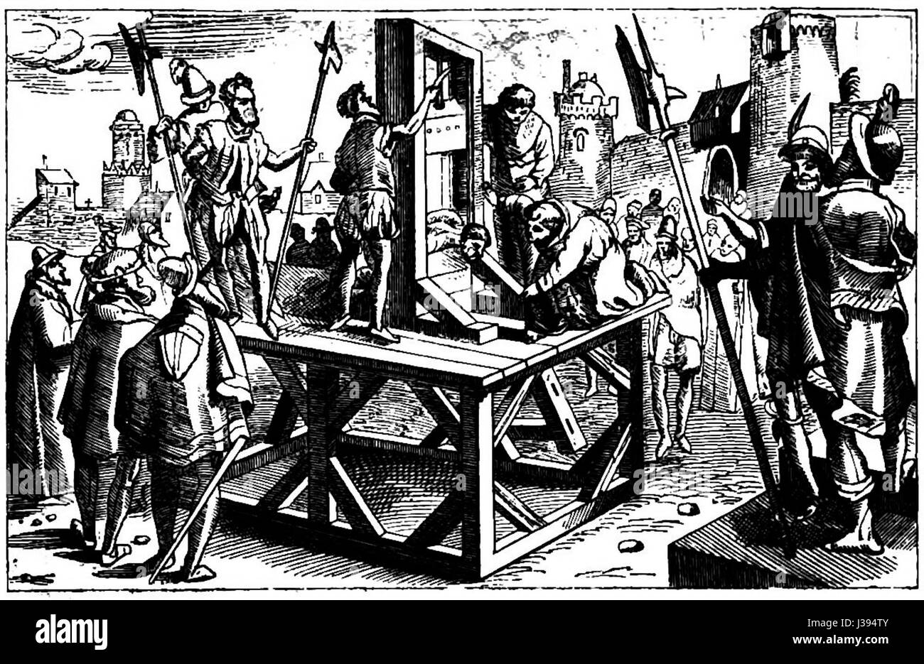 Cranach (Gravure Sur Bois) 1539 Martyre de St Matthieu Stockfoto